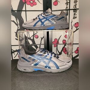 Asics Gel Venture 6 Gray and Blue Running Shoes